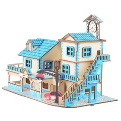 Čarolijashop 3d eko drvene puzzle - ŠARMANTNA VILA ( 1202)