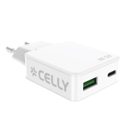 Celly kućni punjač sa GaN tehnologijom od 45W ( SLIMTC1C1A45WWH )