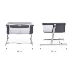 Chicco kolevka next 2 me twins, magnet grey ( A084384 )-4