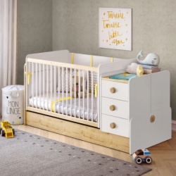 Cilek Natura baby swinging-rasklopivi krevetac (70x115-70x160 cm) ( 20.31.1022.00 )-5