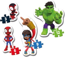 Clementoni My first puzzles 3-6-9-12 spidey marvel ( CL20836 ) -5