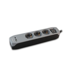 Commel Produzni kabl 3m 3xsuko sa sklopkom+usb a+c crno-siva ( c234-416 )