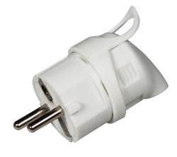 Commel utikac ugaoni sa uzemljenjem 16a 250v, beli ( c290-201 )