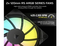 Corsair nautilus 240 argb/240mm/vodeno hladenje/crna  Kuler za CPU ( CW-9060092-WW ) -4