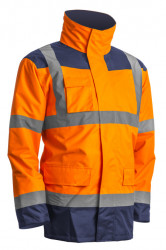 Coverguard 4u1 signalizirajuća zaštitna hi-viz parka kanata narandžasto-plava veličina xl ( 7kanoxl )