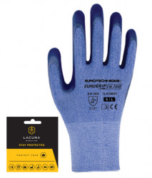 Coverguard rukavica poliester plava sa plavim premazom veličina 09 ( 1lasbwt09 )