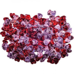 Crafty ruby, kraft konfete, srca, 12 x 12mm, 14g ( 137010 ) - Img 1