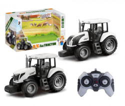 Crno - beli traktor za igru na daljinsko upravljanje ( 134657 ) - Img 1