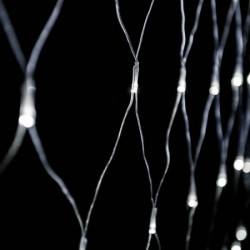 Crystaline LED mreža 1 x 2 m, 96 kom, hladno bela, transparentni kabl, unutrašnja upotreba ( KAT 402 ) - Img 4