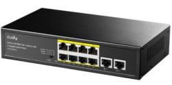 Cudy FS1010PG 8-Port 10/100M PoE+ Switch, 2 Uplink 10/100/1000M, 120W, 250m, 4KV protection, steel - Img 4