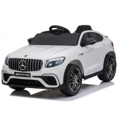 Dečiji Auto Na Akumulator - Mercedes Glc 63 S Coupe Beli sa Licencom - Img 1