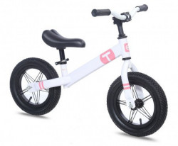 Dečiji bicikl BALANCE BIKE 12" bela/roza ( 540204 )