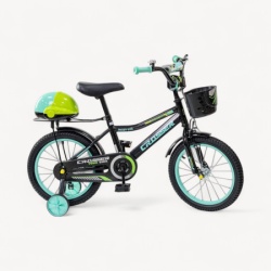 Dečiji bicikl sa pomoćnim točkovima „Crosser“ 12″ crna ( 724-12 )