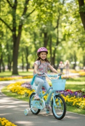 Deciji bicikl sa pomoćnim točkovima Pony Bike 723-20 plava