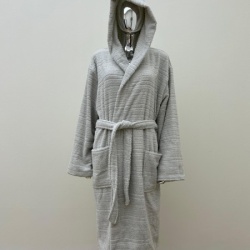 Dekordom Bade mantil natur l/xl - light grey ( 025454 )