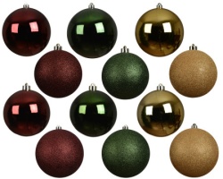 Dekordom dekoracija - hanging bauble 20cm 026902 - assorted dark - kmg ( 045623 )