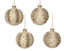 Dekordom dekoracija - hanging bauble glass 8cm 071815 - champagne - kmg ( 045649 )