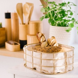 Dekordom Korpa za hleb duncan 25x20 - gold - hml ( 039075 )