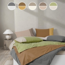 Dekordom Posteljina cb simple set bicolor double - white ( 025575 )-2