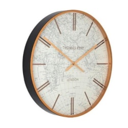 Dekordom Zidni sat world traveller 75cm 778902 - black/gold - dcs ( 040103 )