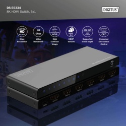 Digitus 8K HDMI Switch, 5x1 8K/60Hz ( ds-55334 )-2