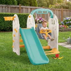 Dolu Set za dvorište 4u1 Set za dvorište - tobogan + ljuljaška + koš ( 026231 )