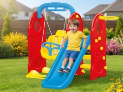 Dolu Set za dvorište - tobogan + ljuljaška + koš ( 030238 )