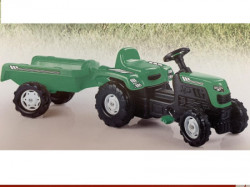 Dolu traktor na pedale sa prikolicom zeleni ( 082466 ) - Img 2
