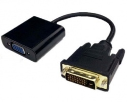 E-green adapter dvi-d dual link (m) - vga (f) crni ( 15700 )