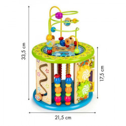Eco toys drvena edukativna kocka sa igračkama ( HM179520 ) - Img 6