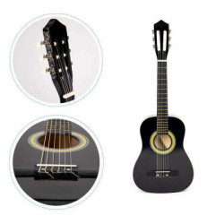 Eco toys velika drvena gitara za decu crna ( HX18022-30DARK ) - Img 5