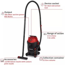 Einhell TC-VC 2555 A, Usisivač za suvo/mokro ( 2347425 )-6