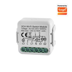 Elementa wi-fi smart prekidač-modul, 2x5a ( wfm-swn02 )
