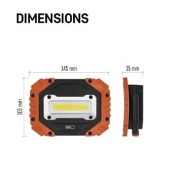 Emos p4113 Led cob baterijska ip43 lampa/reflektor 700lm, 4xaa  ( 3388 )-3