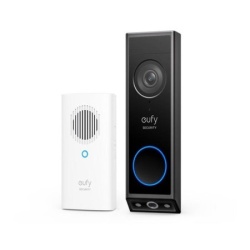 Eufy anker video doorbell e340 with chime - black