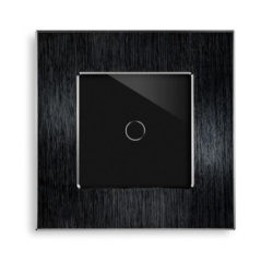 Exeshop 1g wi-fi pametni prekidačI al crni (WiFi touch switch) ( ss022 )