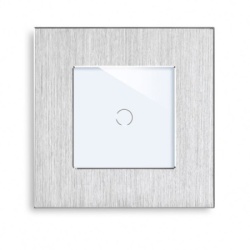 Exeshop 1g wi-fi pametni prekidačI al nn silver (WiFi touch switch) ( ss032 )