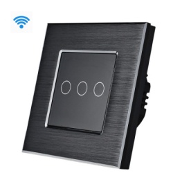 Exeshop 3g wi-fi pametni prekidačI al crni (WiFi touch switch) ( ss028 )
