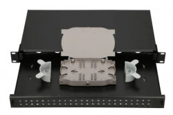 Extralink patch panel 24 duplex SC/ 48 porta sa kasetom, bez modula, crni ( 2277 ) - Img 4