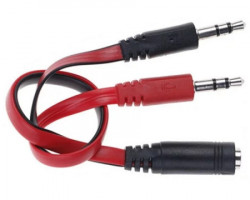 Fast asia adapter audio 3.5mm stereo jack (M) na 2x3.5mm stereo jack (2xM) - Img 2