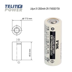 FDK baterija Litijum CR-17450SE 3V 2500mAh FDK ( 3142 )