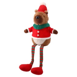 Festa winter coco novogodišnja dekoracija kapibara crvena 50cm ( 740088 )