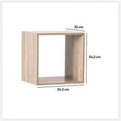 Five polica 34,5x32x34,5cm drvo natural ( 138966 )-2