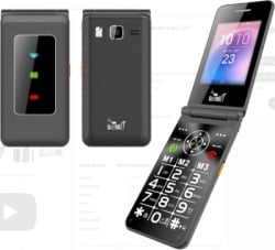 Flip xxl mobilni telefon,veliki displej u boji 2,8 in&#269a, dual sim (2g), fm, bt, 1400 mah-3