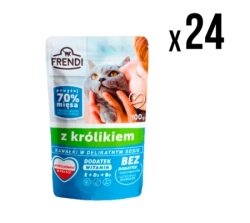 Frendi kesica za mačke zečetina 100g x24 komada ( 5727 )