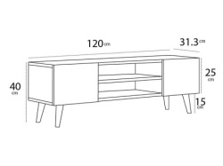 Futrix Tv komoda Etna hrast ( 34798 ) -2