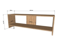 Futrix Tv komoda Evi 23  Zlatni hrast ( 30764 ) -2