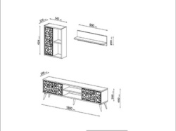 Futrix Tv komoda Intuicija orah belo ( 34514 ) -3