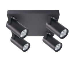 Gary Zidna Lampa Crna 4x15W GU10 ( 15111 )