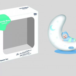 Gd noćna lampa sa svetlom i muzikom, plava ( A061296 )